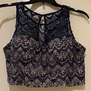 ♦️Crop Tank Top and Skirt Set♦️